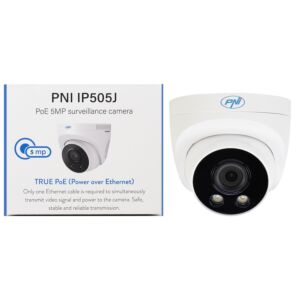 Videó megfigyelő kamera PNI IP505J POE, 5MP