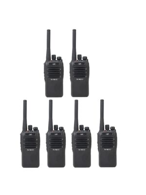 6 hordozható rádióállomás készlete PNI PMR R17 446 MHz, 0,5 W, 16 PMR csatorna és 50 CTCSS és 104 DCS hang, programozható, Li-Ion