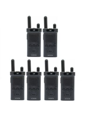 6 hordozható rádióállomás készlete PNI PMR R60 446 MHz, 0,5 W, 16 programozható csatorna, 16 PMR és 50 CTCSS és 104 DCS hang, Sca